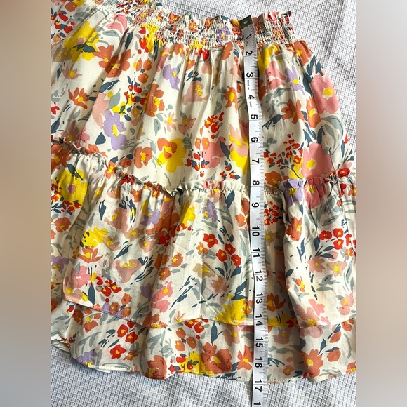 BB Dakota Steve Madden Floral Multi-Color Tiered Skirt Women’s Size Small - Picture 5 of 12
